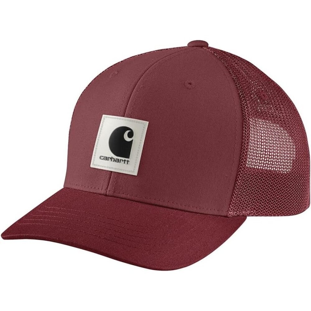 Carhartt Men's Sable Imported Rugged Flex Twill Mesh Back Logo Patch Caps